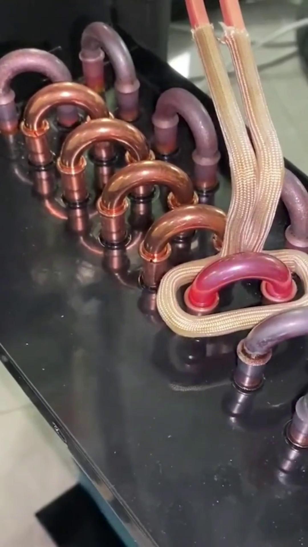 高频钎焊空调铜管，简单高效替代火烧 