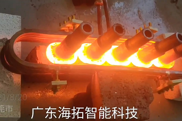 某工件采用中频污污污草莓视频成人加热设备局部加热热透试样